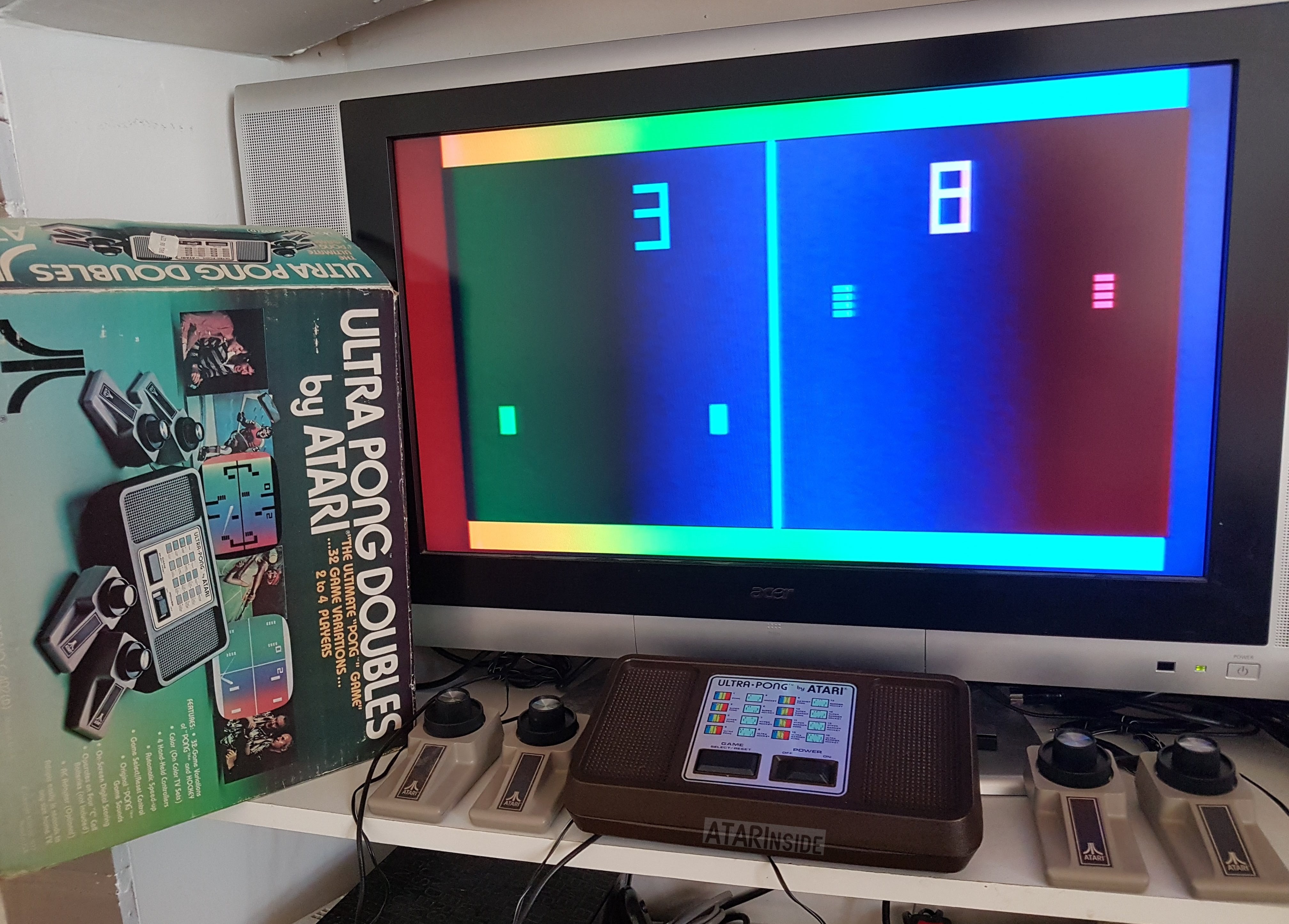 ATARI se la joue Psychédélique : ULTRA-PONG DOUBLE (1977) / Pong Sports IV + Tuto mod composite 20180503_154932