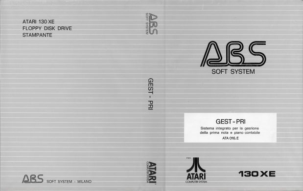 GEST – PRI – ABS Soft System per Atari 130 XE computer system