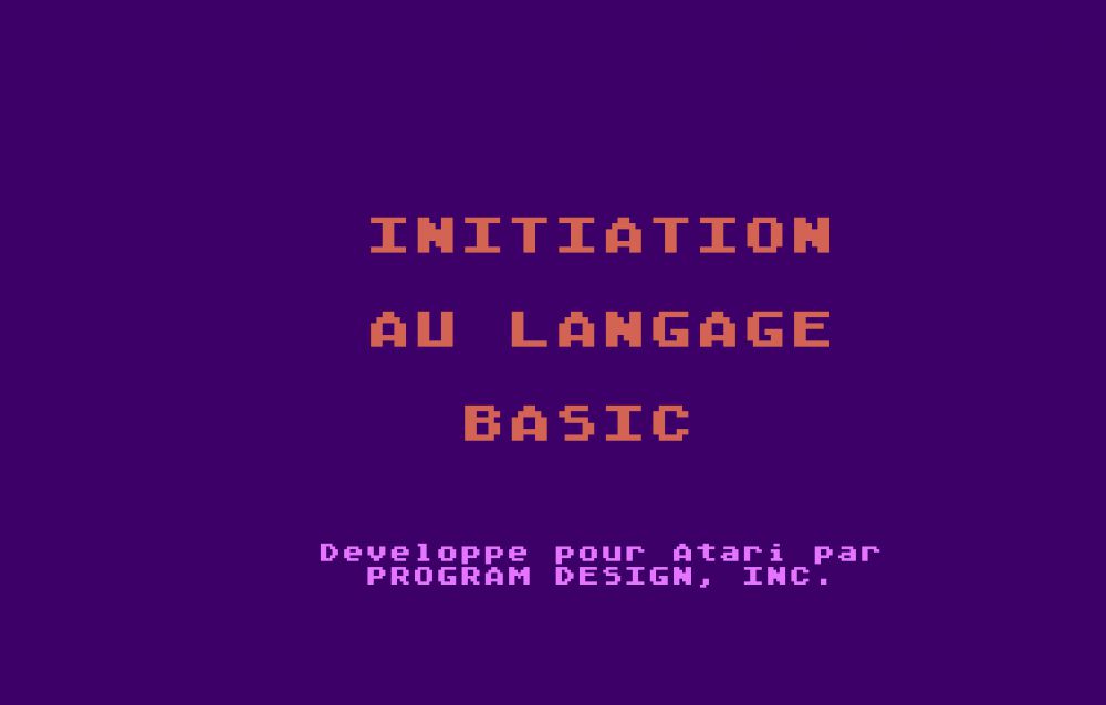 Initiation à la programmation en BASIC (cours n°1) - Atarinside